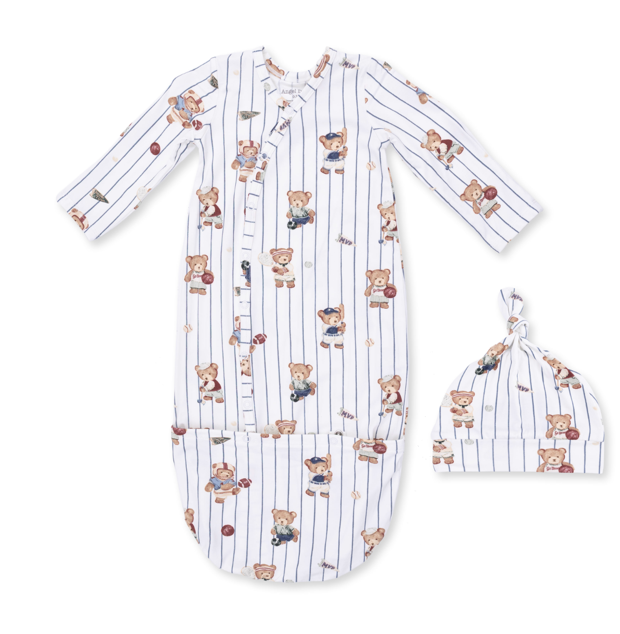Mixed Sports Bears - Bundle Gown and Knotted Hat