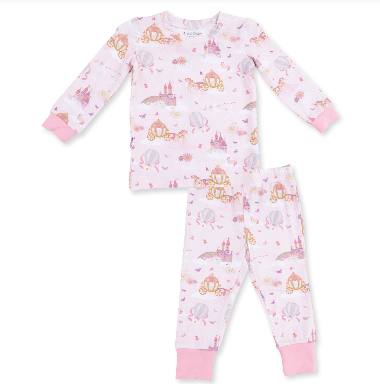 Princess Unicorns and Castle - Long Sleeve Loungewear Set