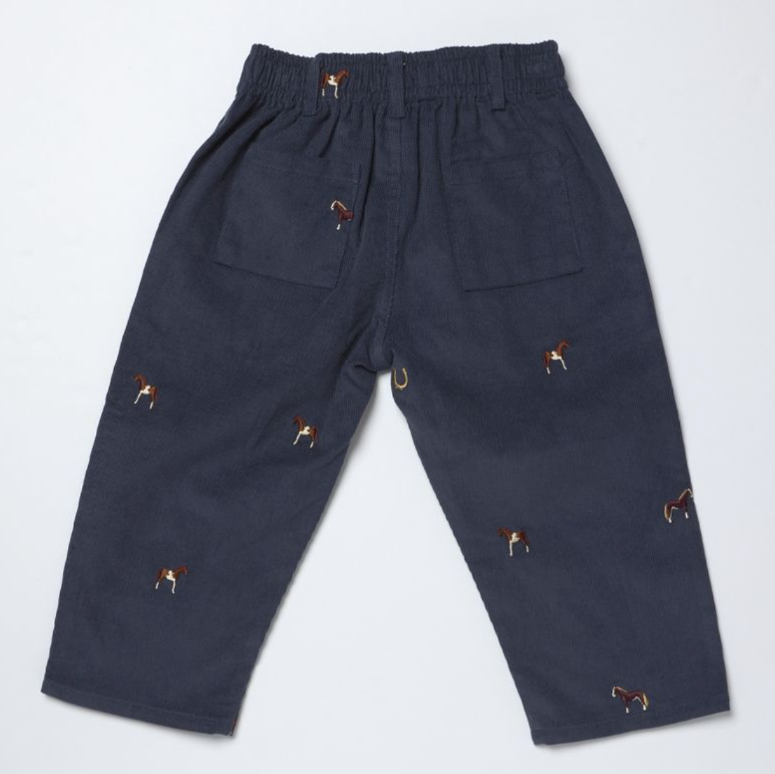 Boys Jackson Pant - Navy Horse Embroidery
