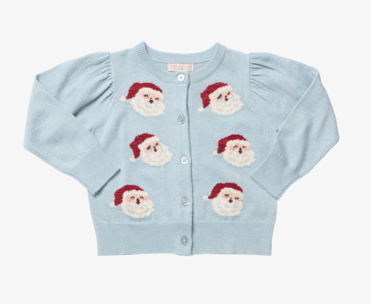 Girls Constance Sweater - Tossed Santas