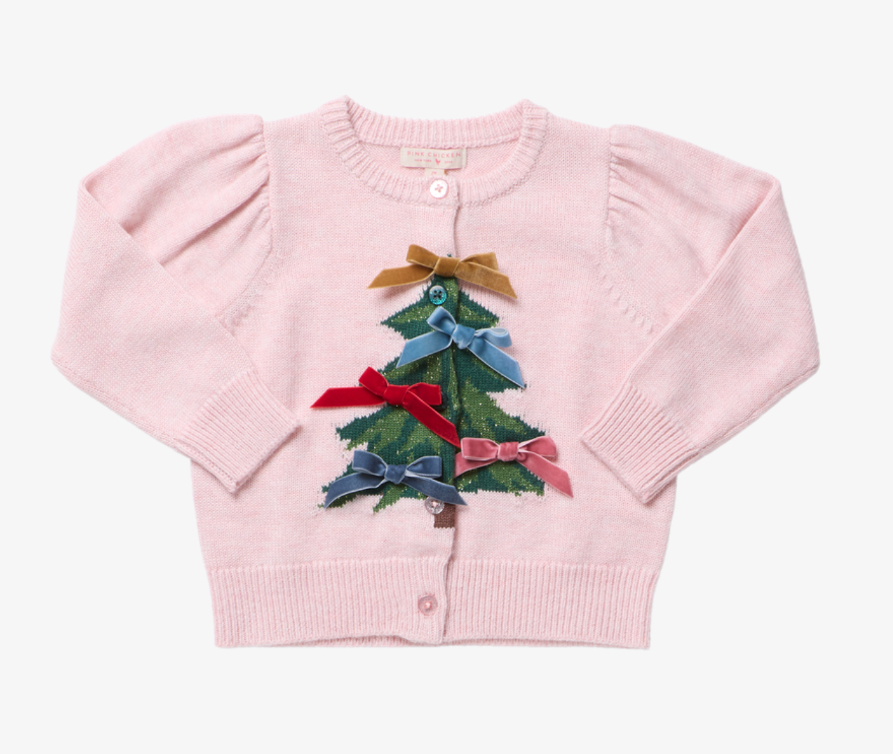 Girls Constance Sweater - Velvet Bows