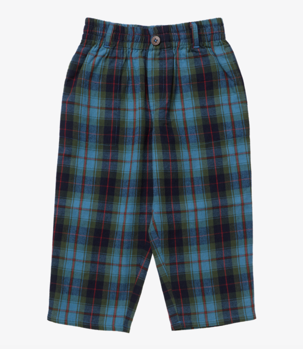 Boys Jackson Pant - Blue Tartan