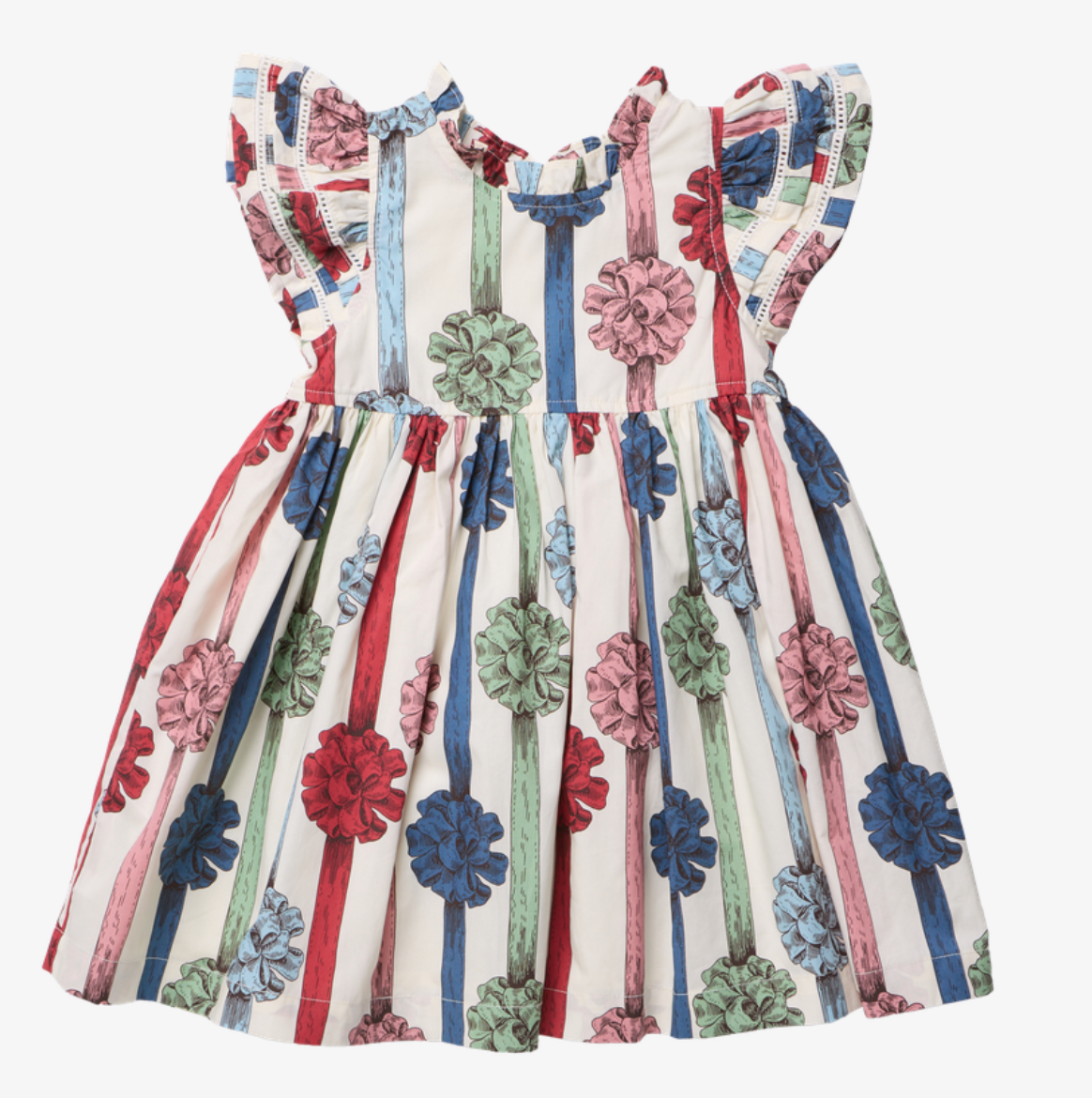 Girls Double Ruffle Jennifer Dress - Present Bows