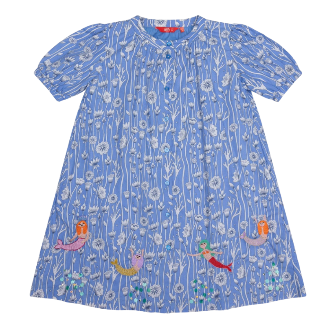 Disona SS Dress w/ Allover Dandelions