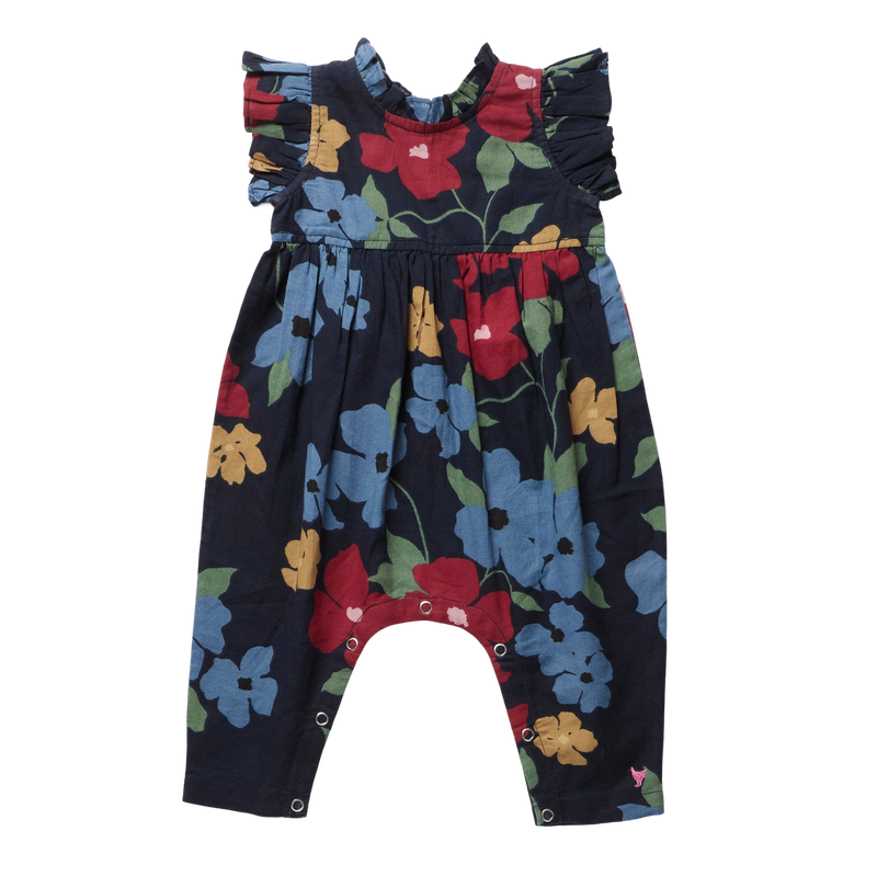 Baby Girls Jennifer Jumper - Navy Hibiscus Floral