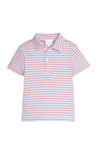 Short Sleeve Polo - Primary Stripe