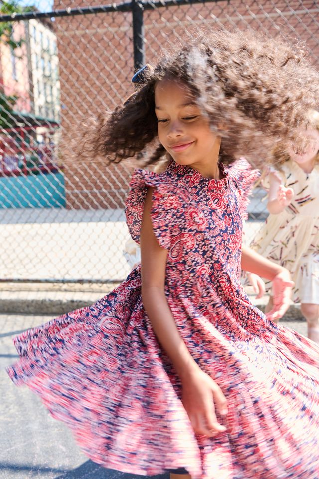 Girls Jennifer Dress - Paisley Vines