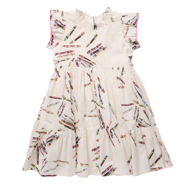 Girls Jennifer Dress - Tossed Crayons