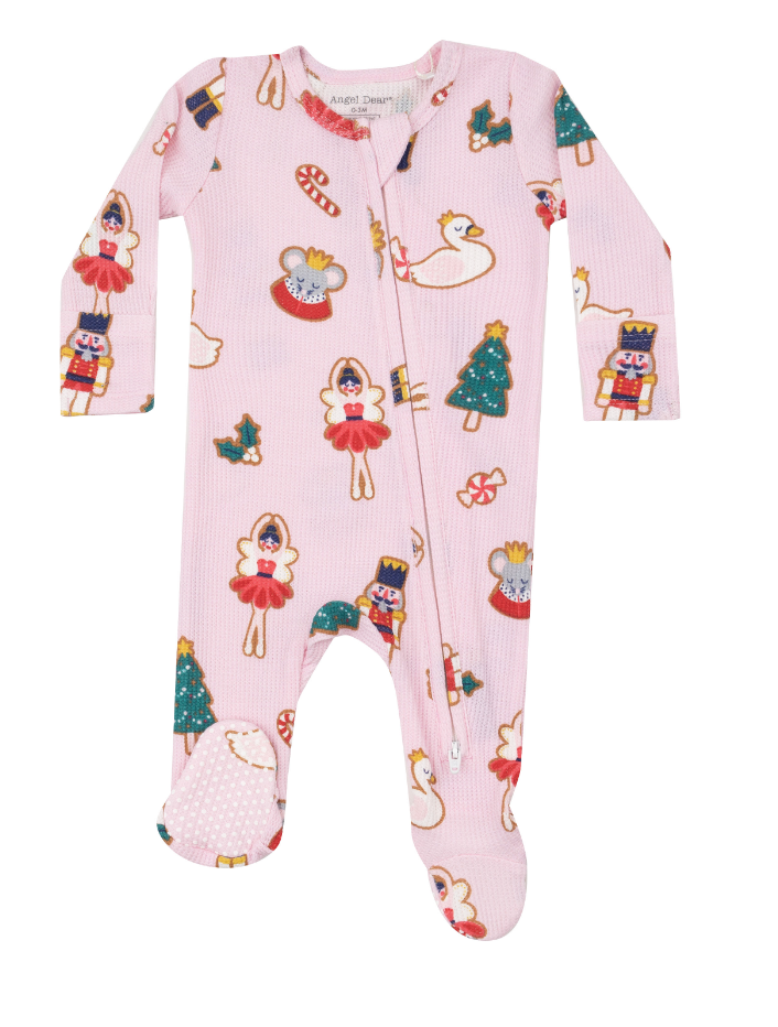 Sugar plum fairy christmas cookie 2 way ziper romper