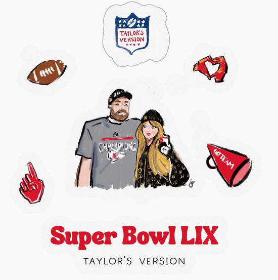 Taylor & Travis Super Bowl 2025 Stickers