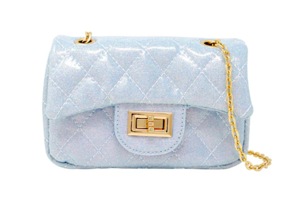 Classic Quilted Sparkle Mini Purse