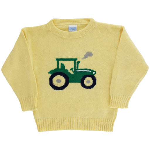 CREW NECK SWEATER-TRACTOR/YELLOW