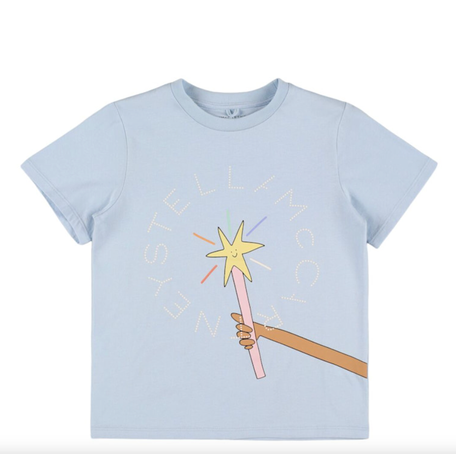 t-shirt with magic wand disk print