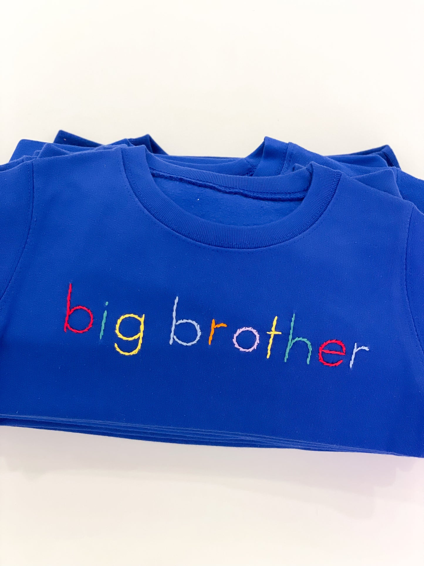 Big Brother Rainbow embroidered sweatshirt