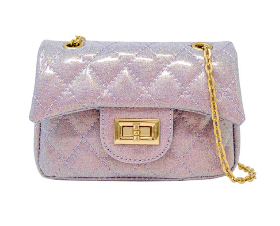 Classic Quilted Sparkle Mini Purse