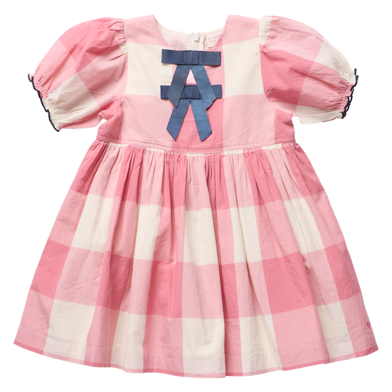 Girls Hermione Dress - Pink Checks
