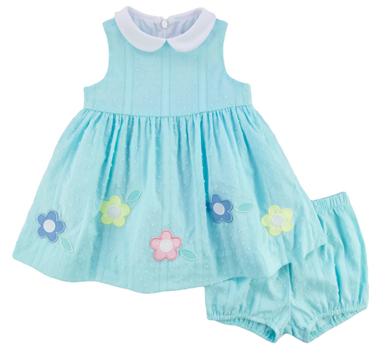 Dress With Flowers and Bloomer 3M-24M