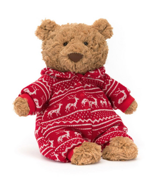 Bartholomew Bear in Winter Pajamas