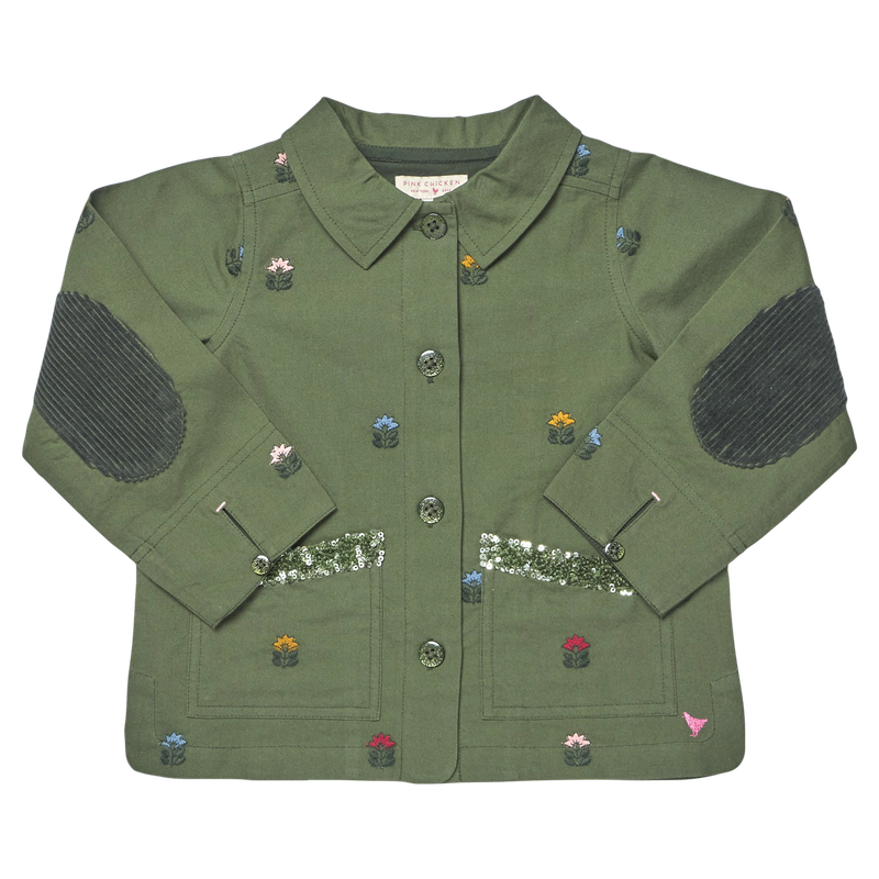 Girls Leona Barn Jacket - Four Leaf Clover